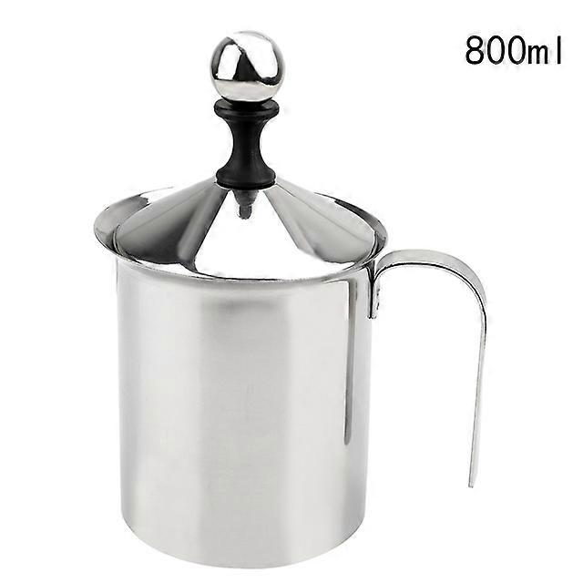 Manual Milk Frother 400/800ML Milk Foam Mesh Coffee Foamer Coffee Mixer Stainless Steel Kitchen Tools Double Mesh Milk Creamer