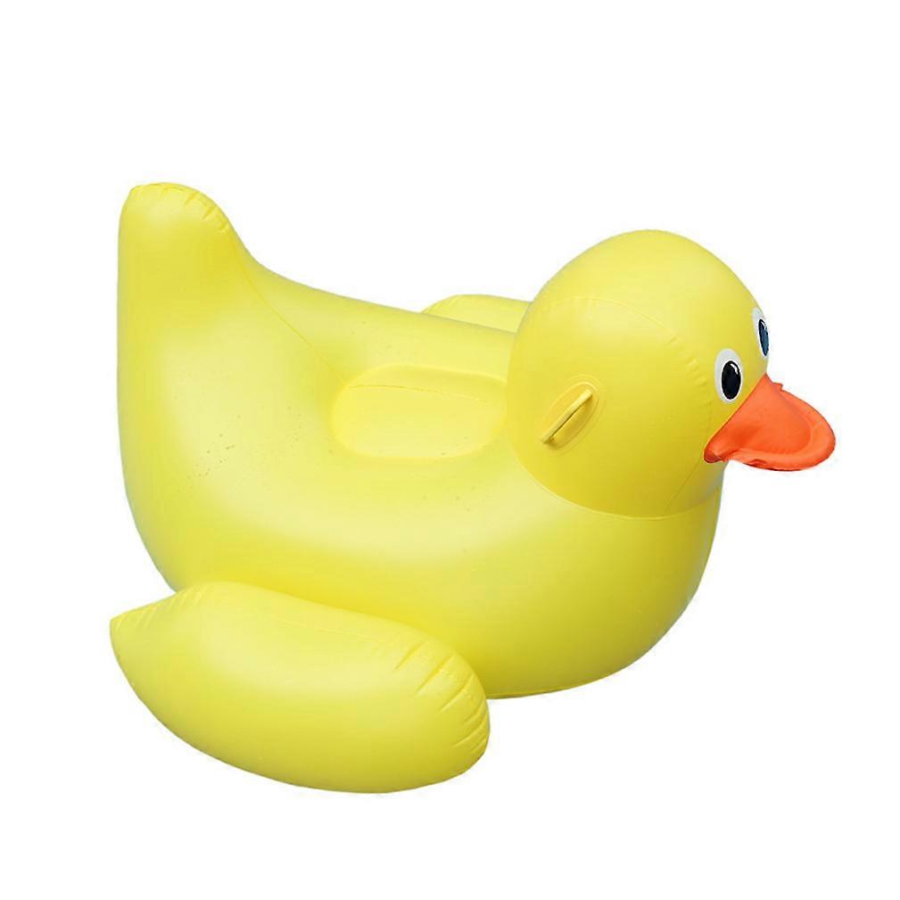 Yellow Duck Rid On Swim Float Adults Floating Chair Inflatable Pool Float