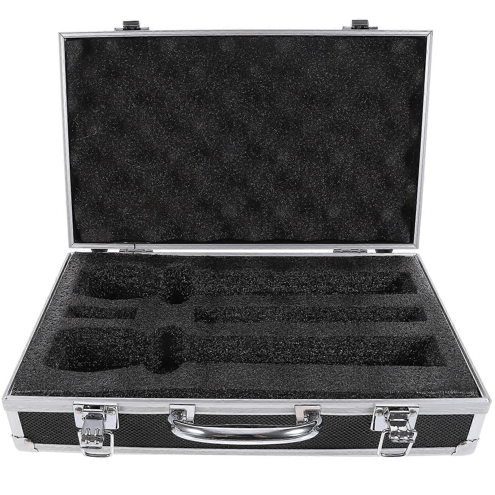 Convenient Microphone Suitcase Wireless Microphone Storage Organizer Box