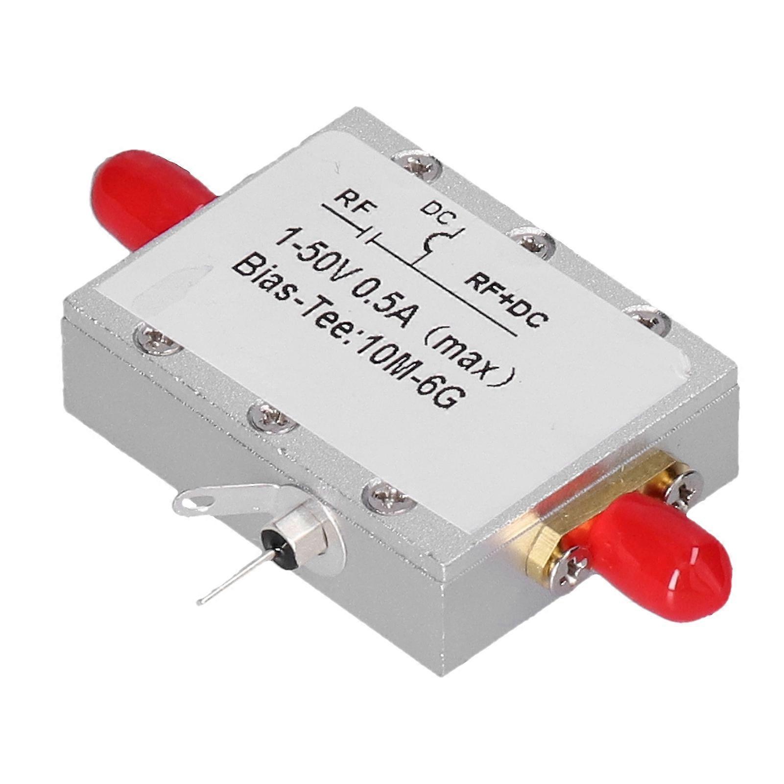 Bias Tee Module Coaxial Feed Low Insertion Loss RF DC Blocker Accessory 10MHz?6GHz