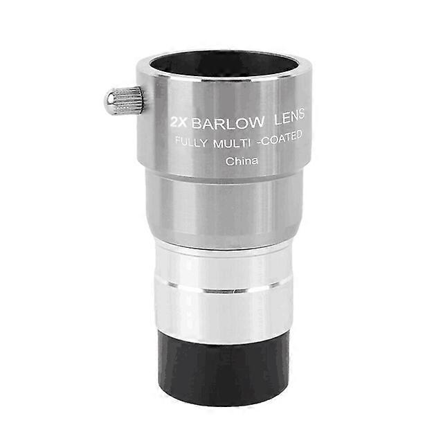 Eisgroub Metal 2X3X/5X Extender Telescope Double Universal Barlow Lens to Contact 1.25 Inches 31.7mm Eyepiece