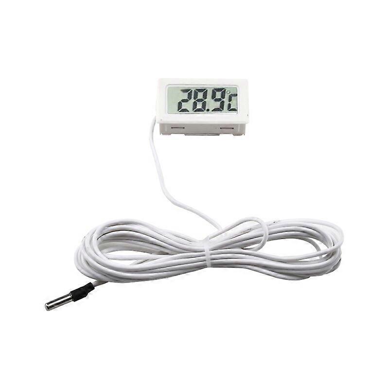 LCD Digital Thermometer Temperature Sensor Temp Meter Thermostat Thermal Regulator Controller 1M 3M Cable Probe FY-10