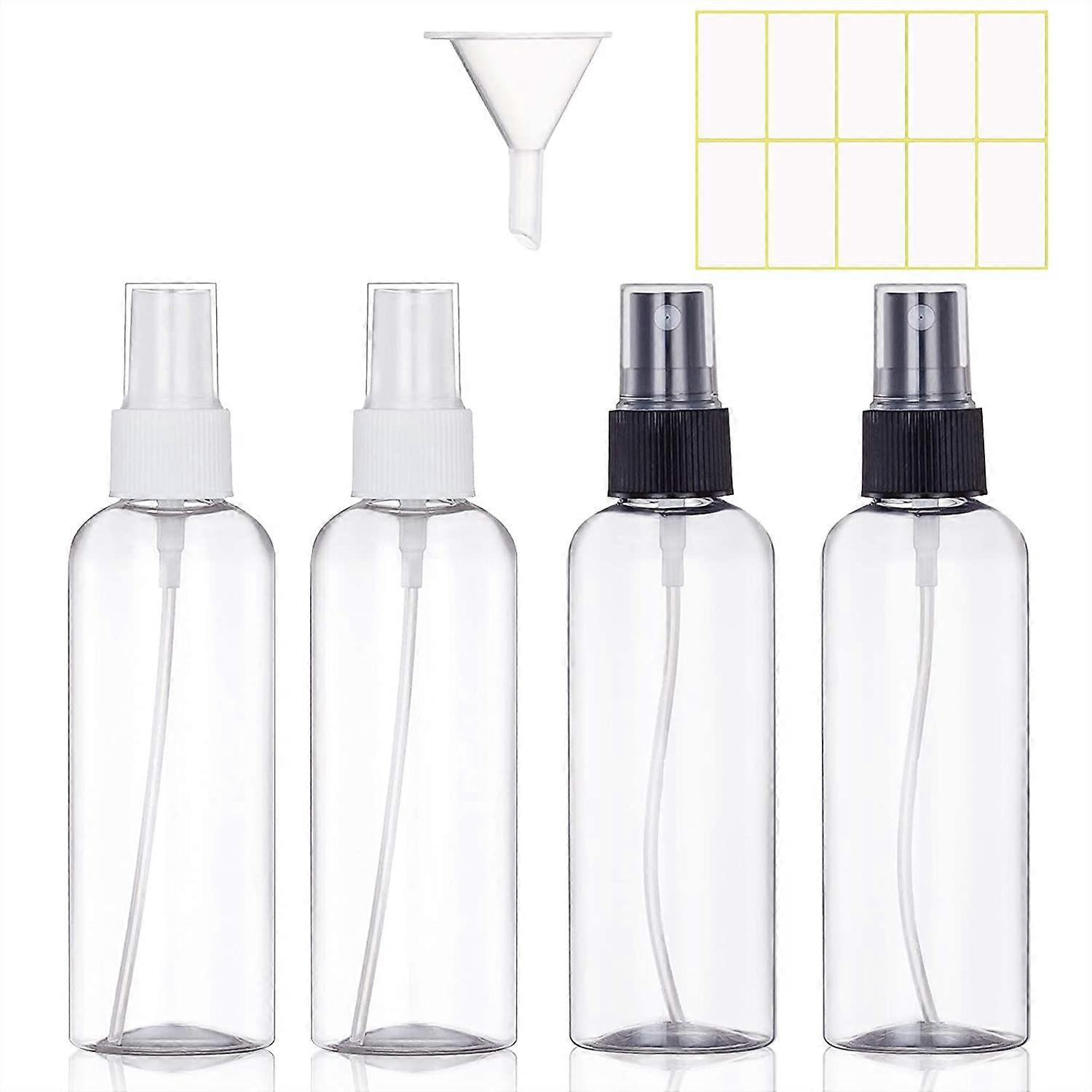 4pcs Transparent Empty Spray Bottle