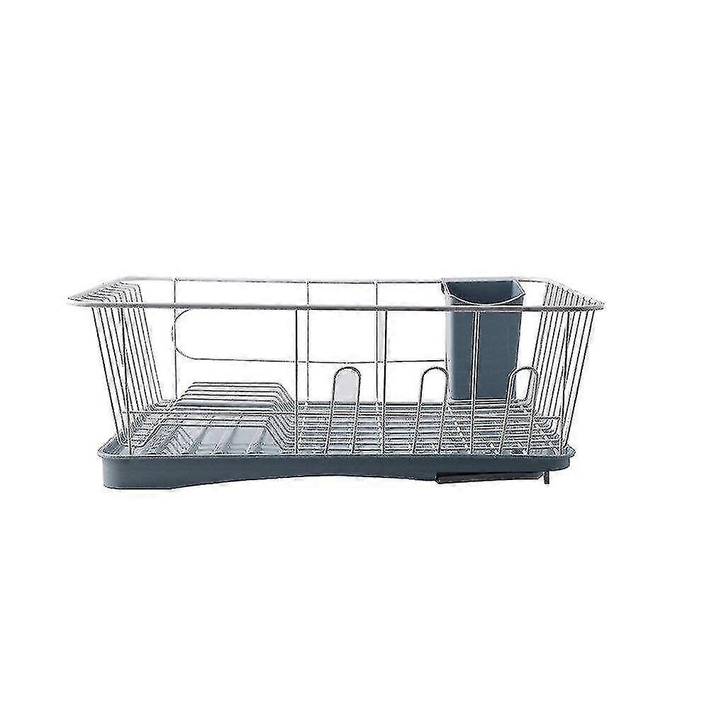 Dish Storage Rack Shelf Double Layer Tableware Drain Stan