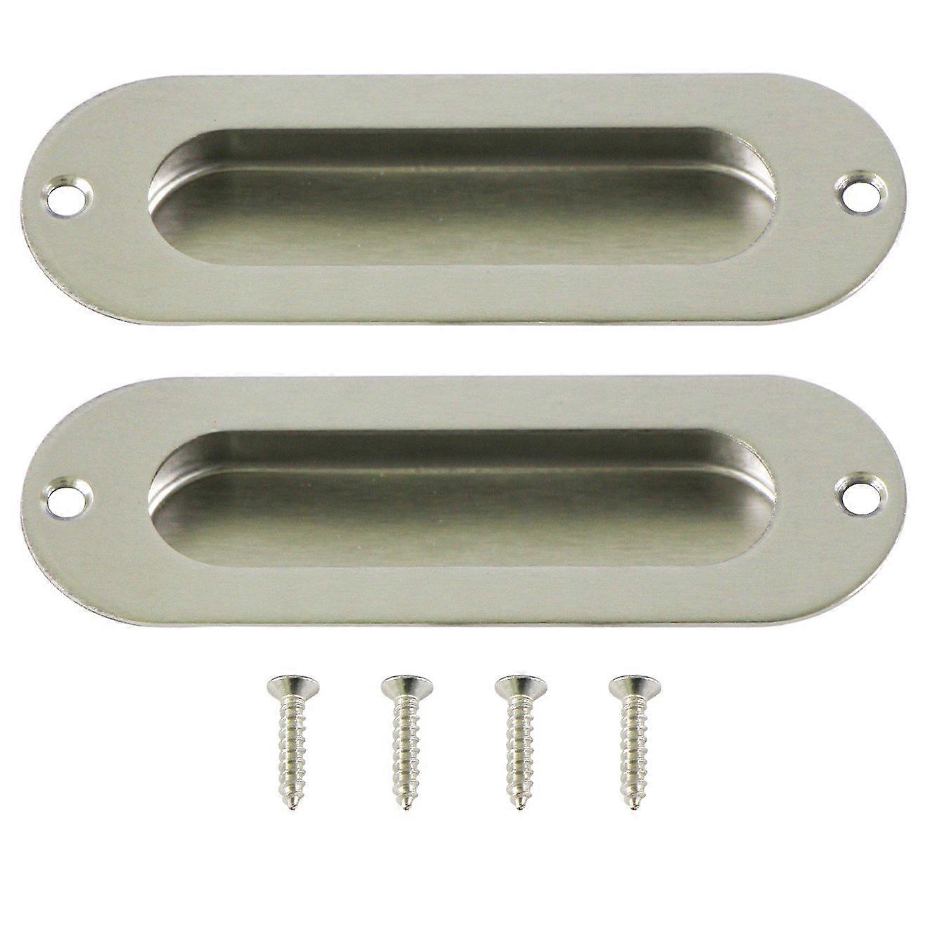 Set of 2 pcs Recessed Handles for Sliding Door INOX Sliding Door Handles