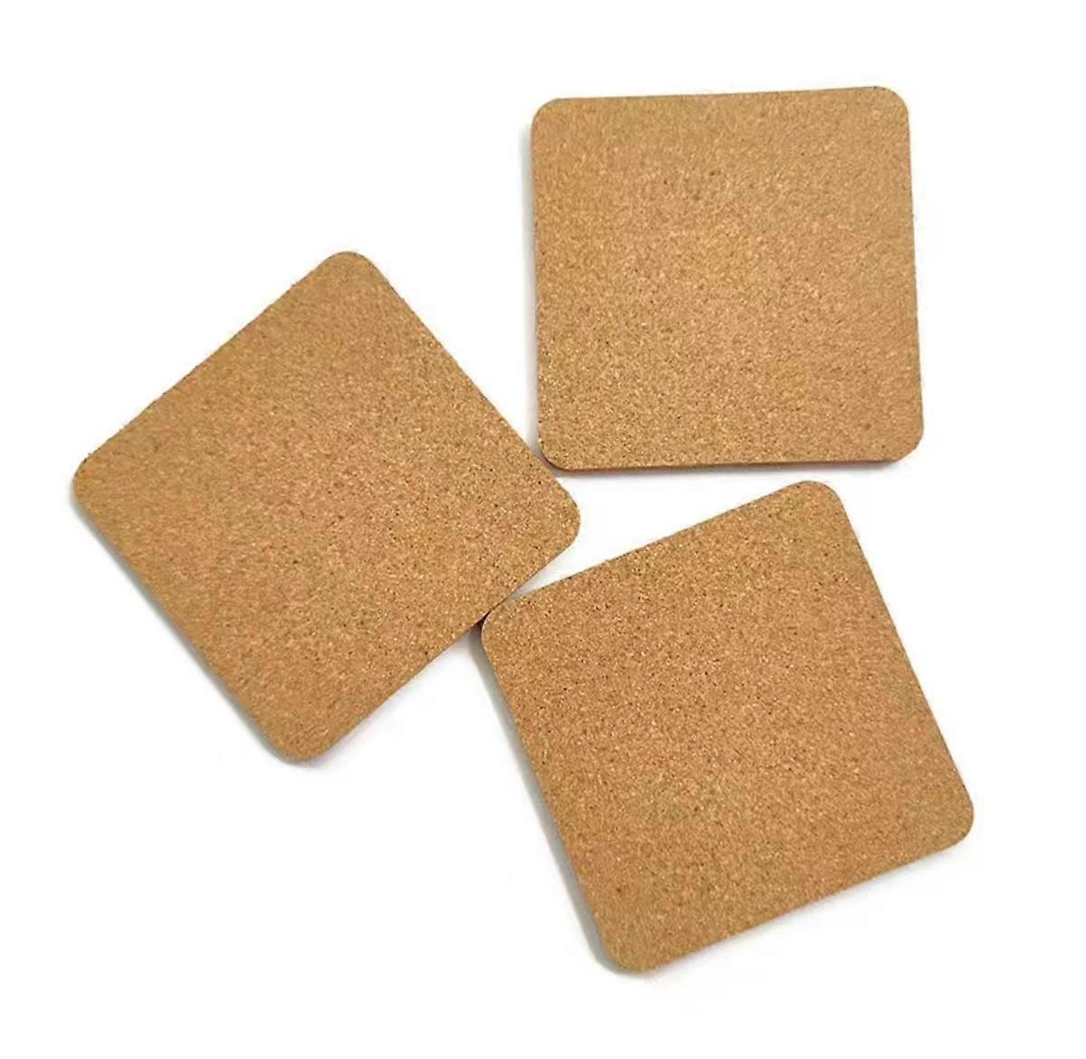 cork coaster square 10 pieces set for dining table and bar 10*10cm square thickness 5mm