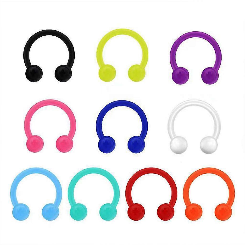 Acrylic Piercing Nose Ring Tragus Ear Piercing Septum Ring Hypoallergenic