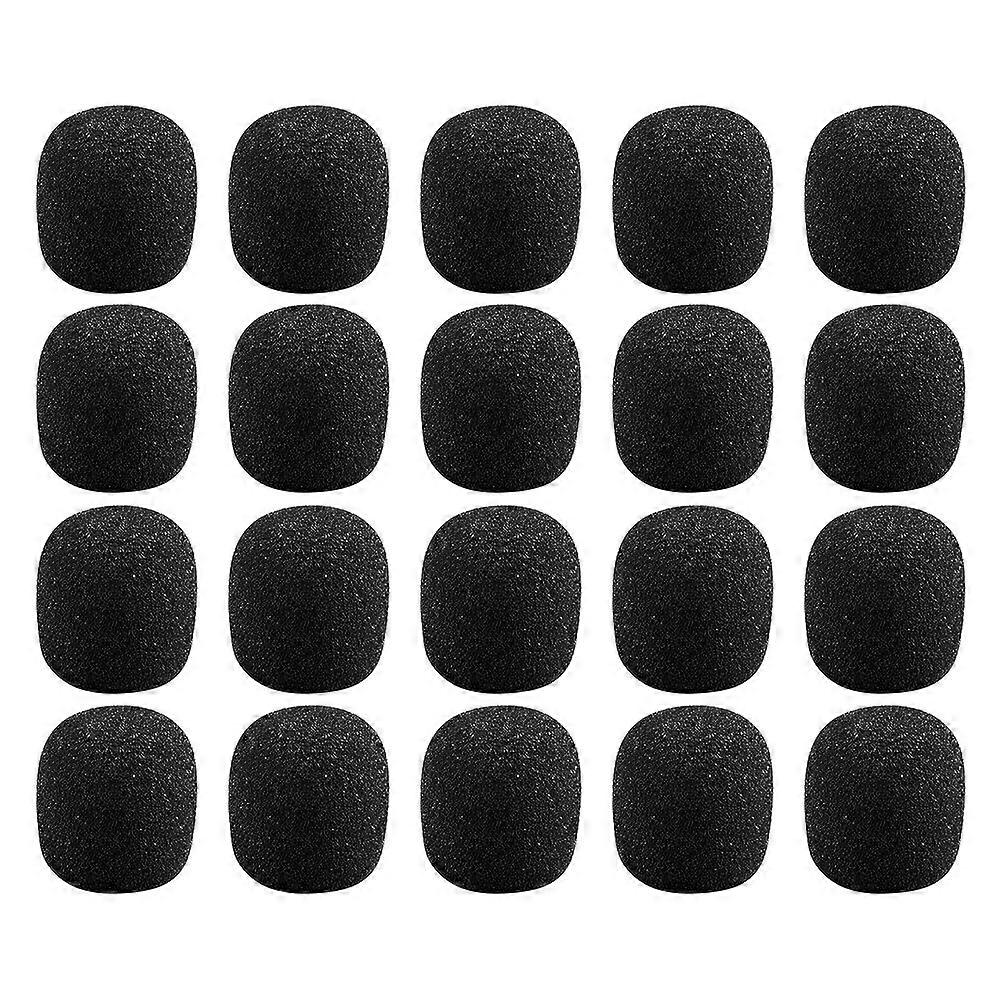 40Pcs Practical Lapel Microphone Covers Supple Sponge Microphone Covers