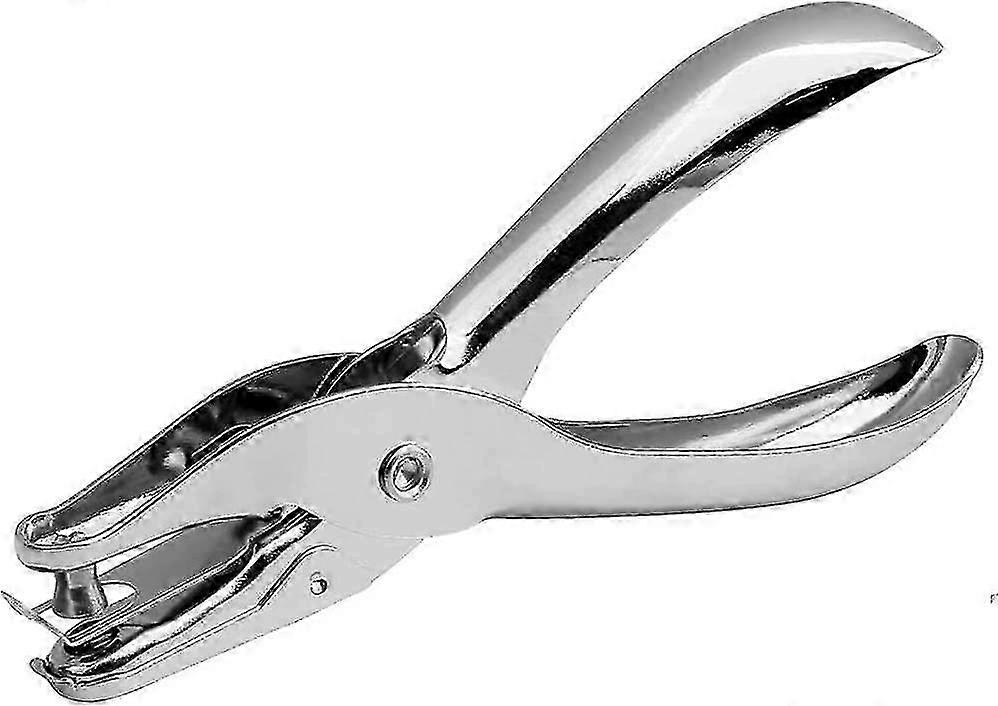 Crday Hole Punch,one Hole Pliers Metall Handheld 1 Hole Single Puncher Paper Stainless Gift