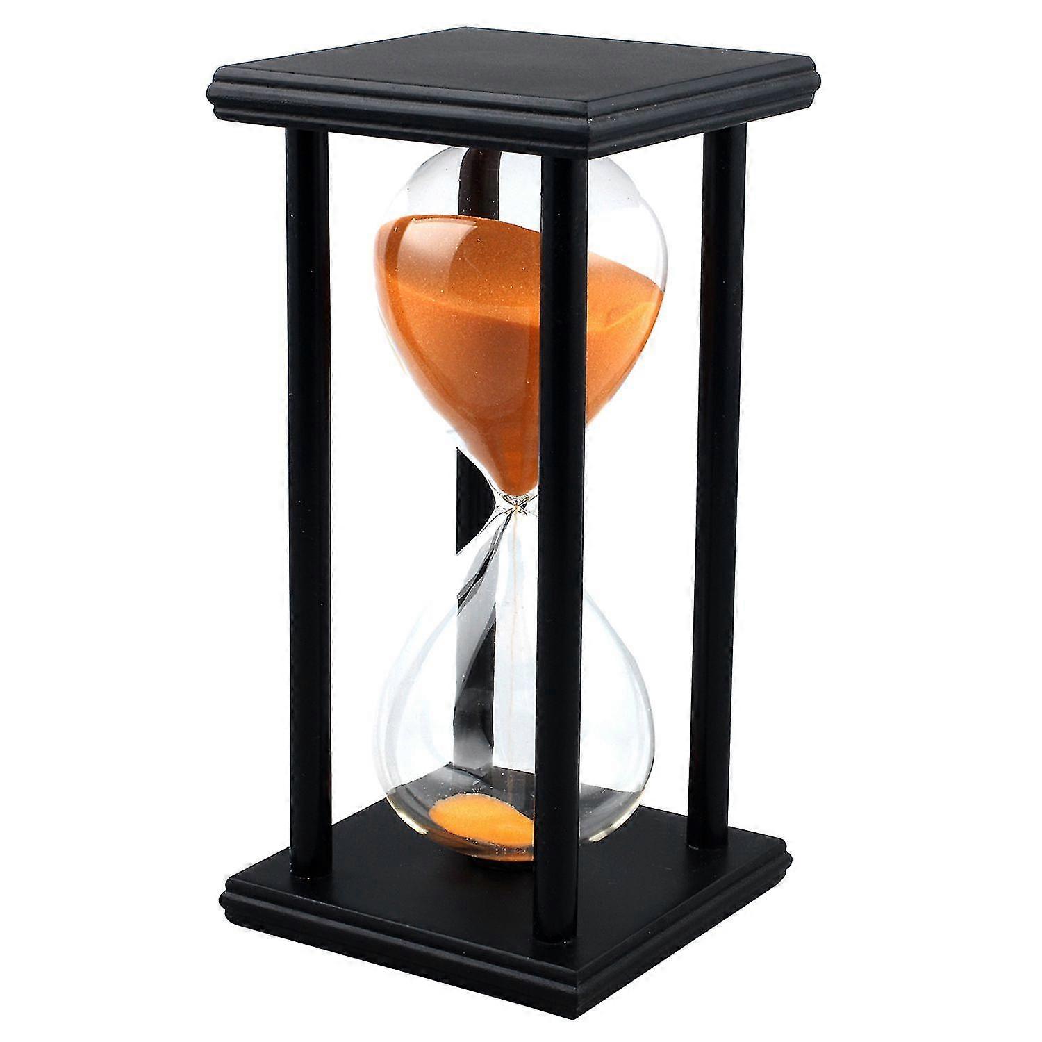Couleurs! 60min Bois Sable Sandglass Sablier Timer Horloge Décor Unique Cadeau Type: 60min Cadre Noir