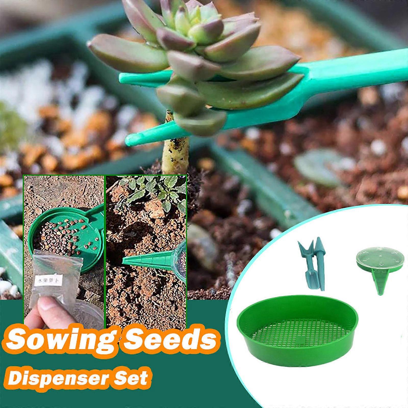 Set of 4-Sowing Seed Dispenser Set-seed starter kit Garden Hand Tool