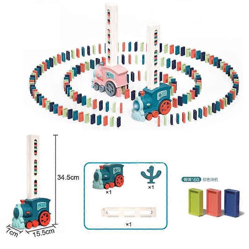 The Domino Train is automatically released into the dealership set