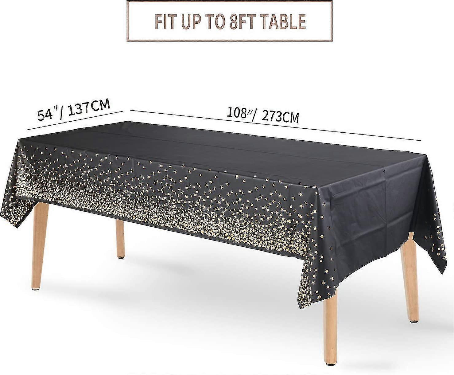 4 Pieces Party Tablecloth Rectangle For Birthday Graduation Party