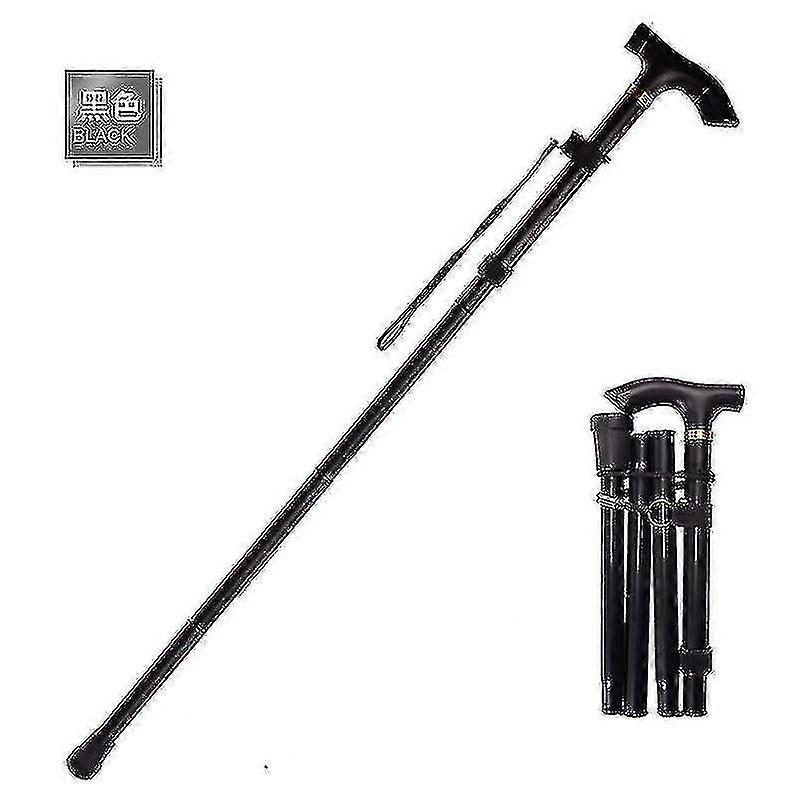 Folding Cane, Adjustable Mobile Auxiliary Non-slip Cane