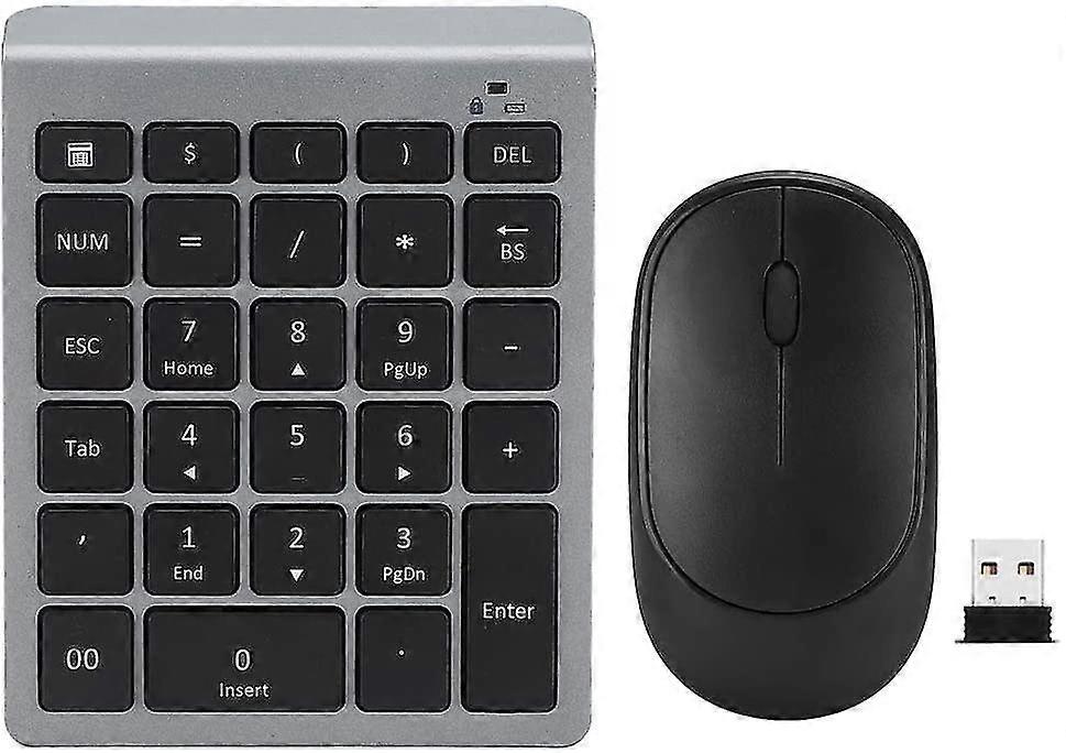 Keyboard Mouse Kit, Numeric Keyboard, 2.4g Wireless Portable Desktop Small For Office Business Trip