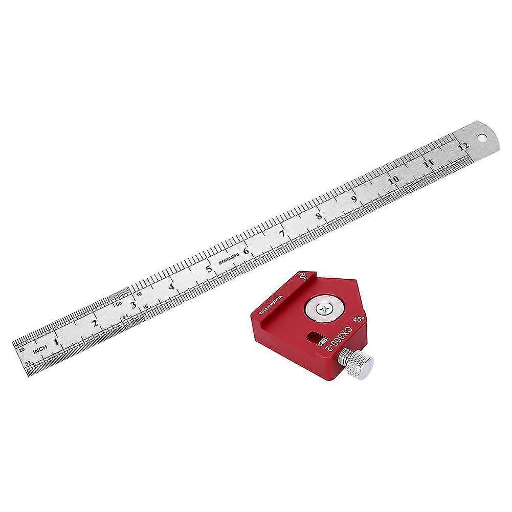 High Precision Woodworking Scribing Ruler CX300-2 | Carpenter Marking Tool | Angle Measure