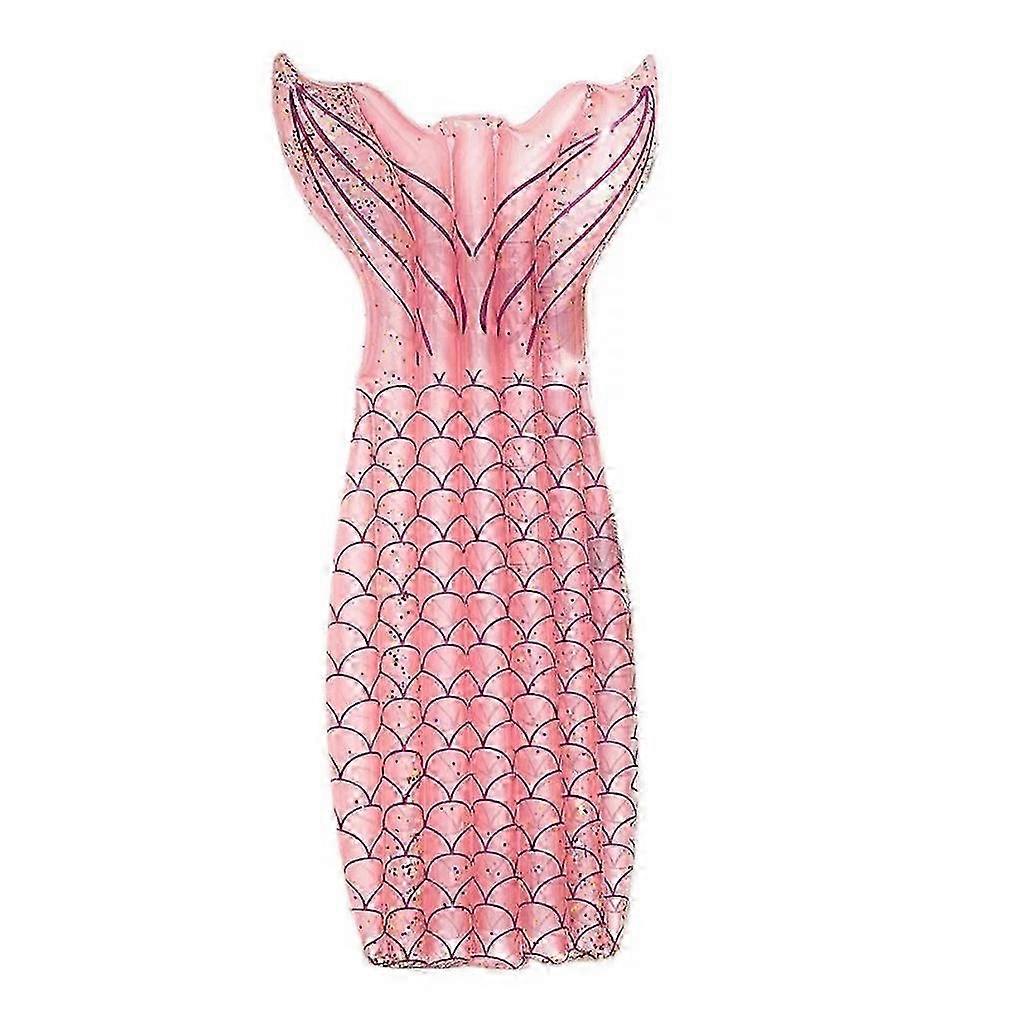 Pink Mermaid Pool Float Inflatable Floating Bed