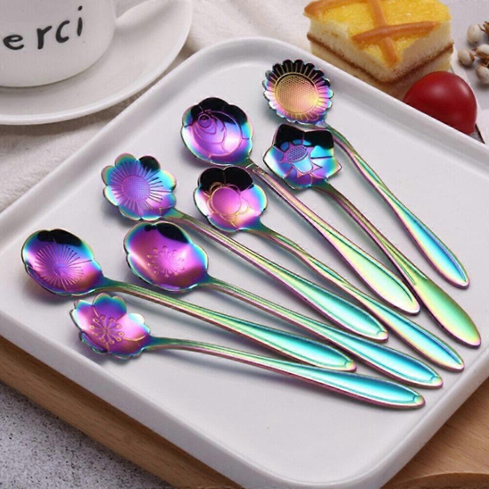 8 Pcs/Set Stirring Rod Stainless Spoons Coffee