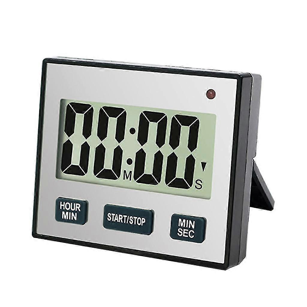 2channels Digital Kitchen Timer Clock Countdown-up Pocket Timer Magnetic Back