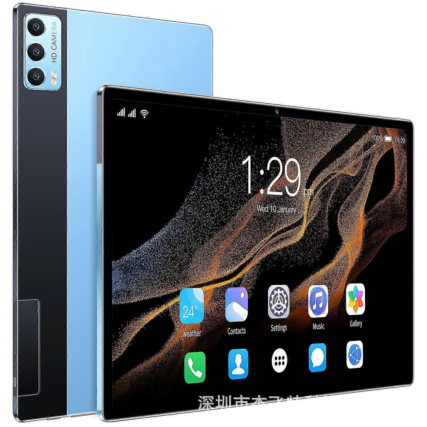 Tablette Wifi X50 10,1 pouces 12 Go de RAM + 512 Go de Rom - Réseau 5G à dix cœurs, Android 12.0