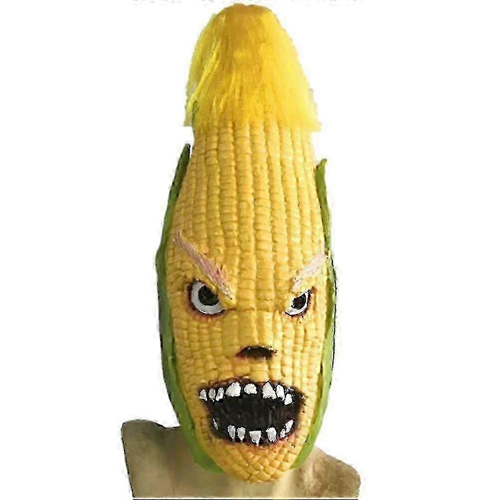 ハロウィーン面白いホラーマスクカーニバルマスク怖い不気味なトウモロコシフェイスマスク仮面舞踏会のためのコスチューム小道具