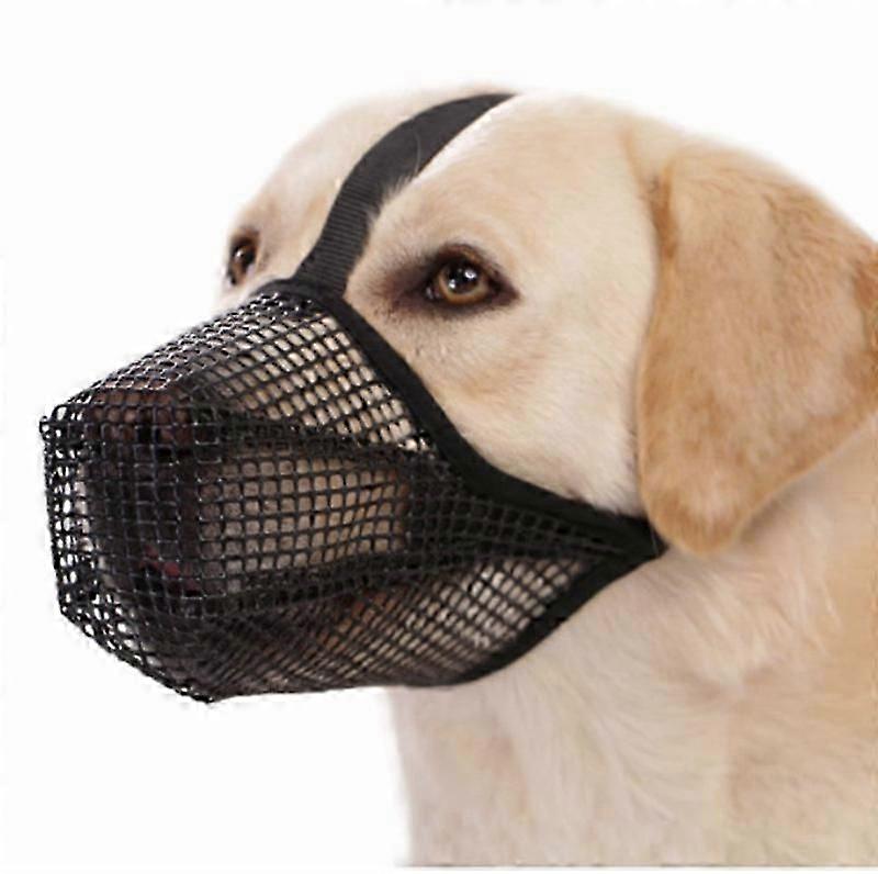 Dog Muzzle With Adjustable Straps, Soft Mesh Covered Muzzles For Small Medium Large Dogs
