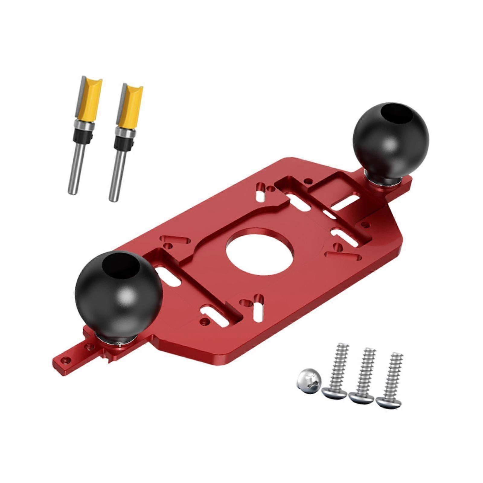 Router Milling Groove Bracket Versatile Carpentry Tools Cabinet Hardware Jig Handle Base Plate