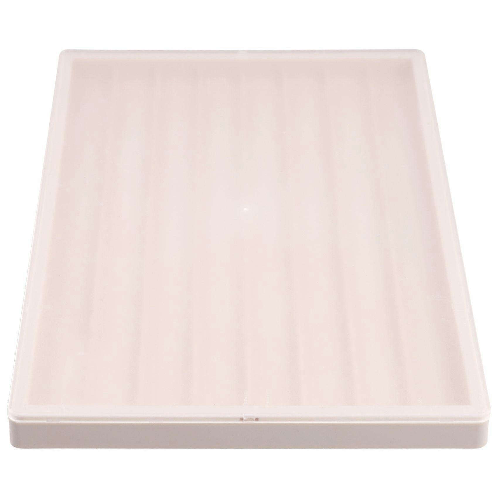 Waterproof Keycap Storage Box with Lid -for Keyboard Keycaps Display and Collection Beige