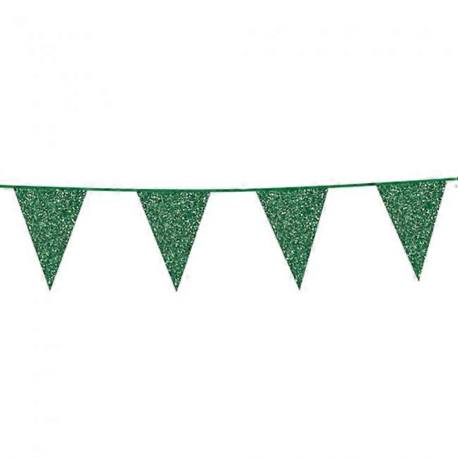 Fahnen Glitzer (grün)