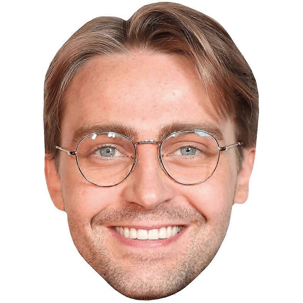 Barney Walsh (Glasses) Celebrity Mask, Flat Card Face