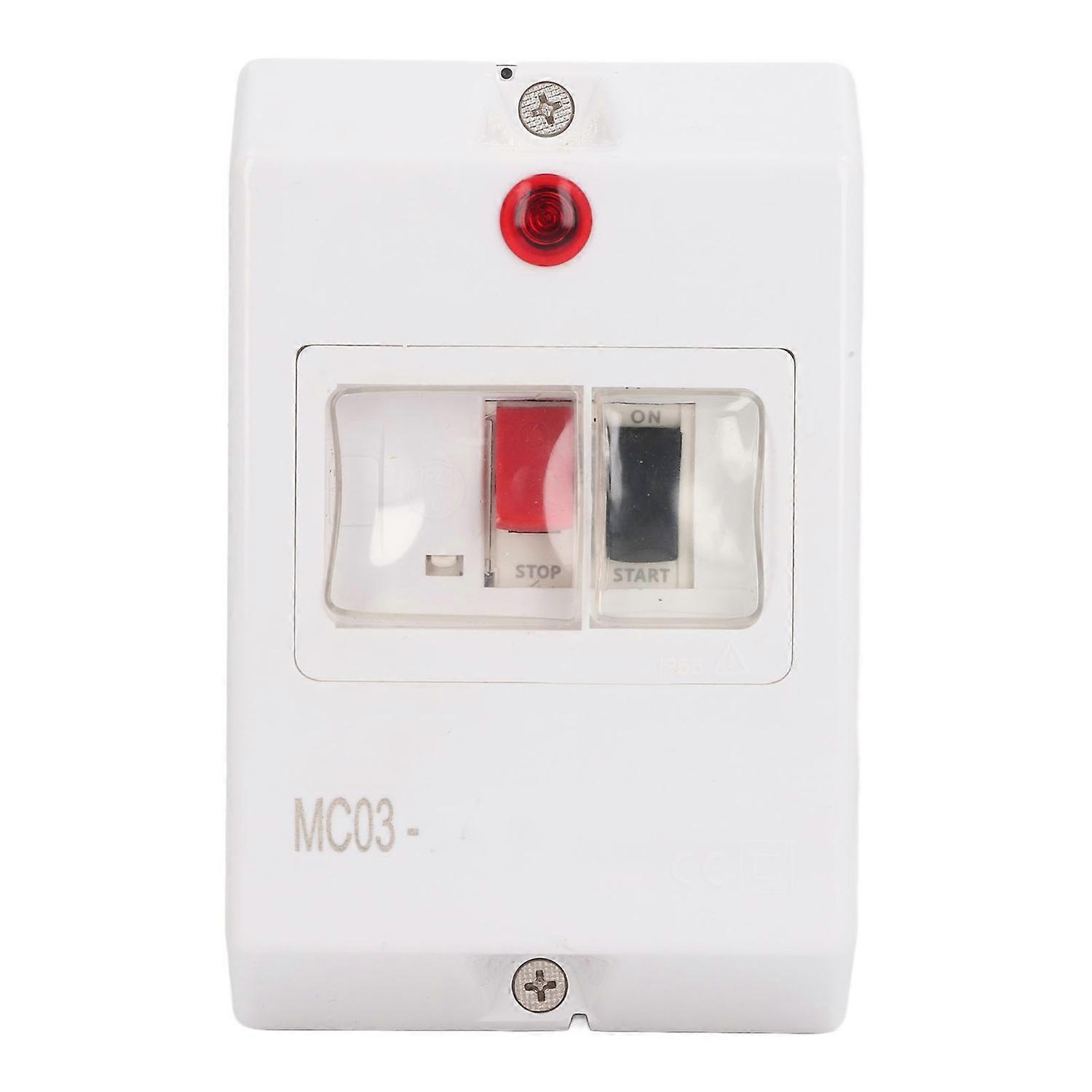 Motor Circuit Breaker Waterproof Electric Motor Protective Circuit Breaker with Signal Lamp 6‑10A 23