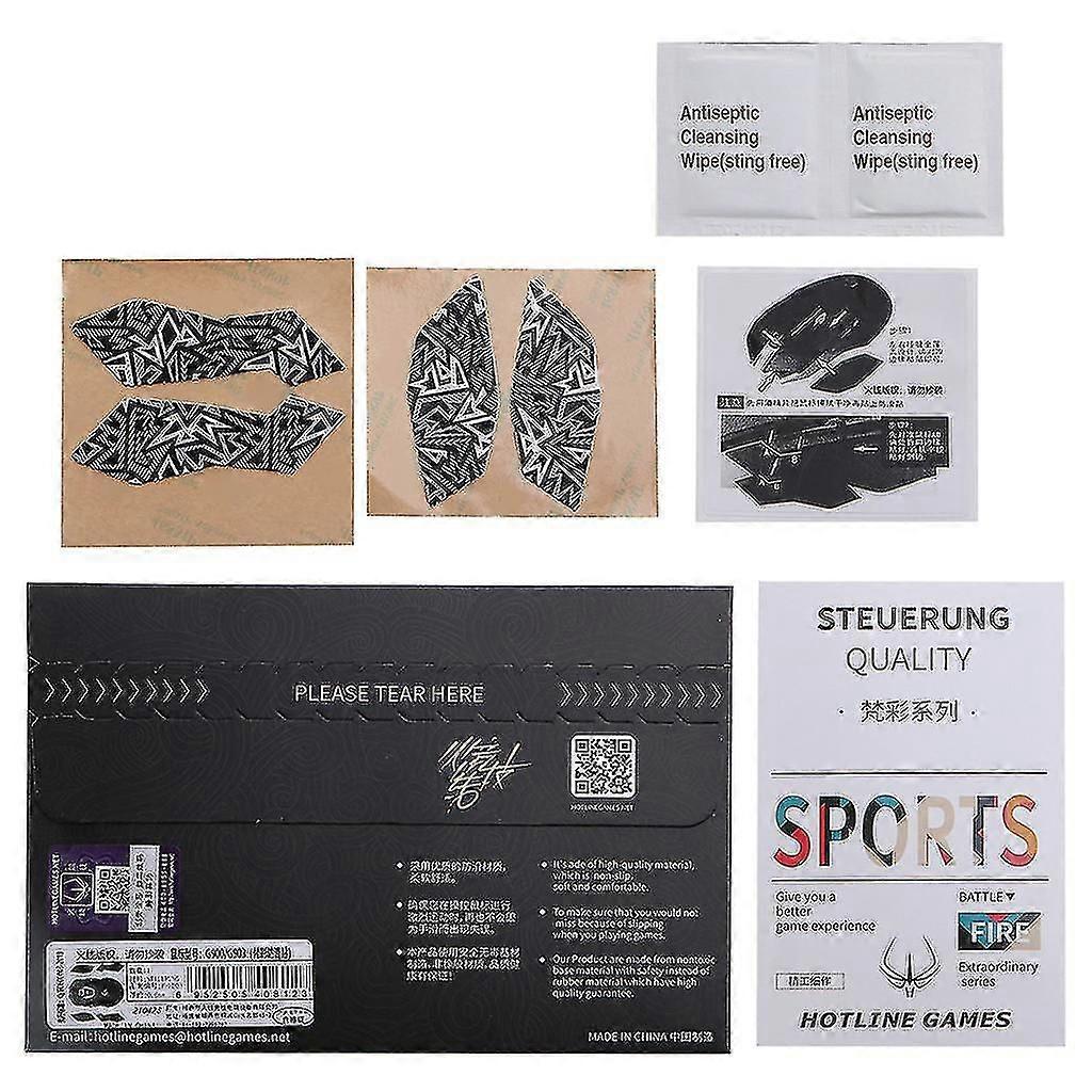 Hotline Games Mouse Grip Tape for G900 G903 Gaming Mouse Anti-Slip Tape, Enhanced Grip for Gaming Precision