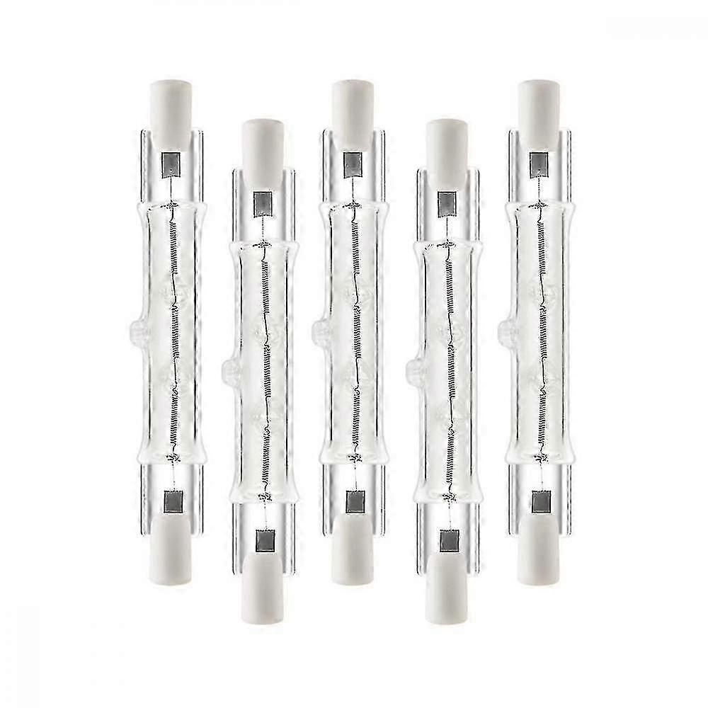 5パックR7s 118mm 300w 230v、r7sハロゲンリニア電球、建設用調光可能なハロゲンランプW GPP