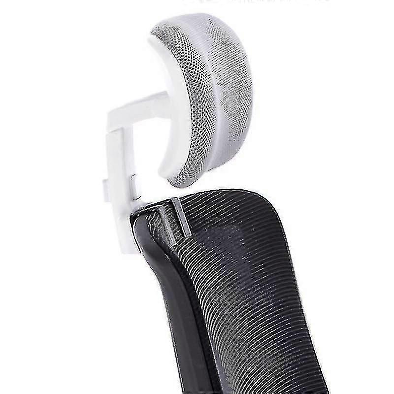 Office Chair Headrest Attachment Universal Head Support Cushion Upholstered Adjustable Height Angle - JZ