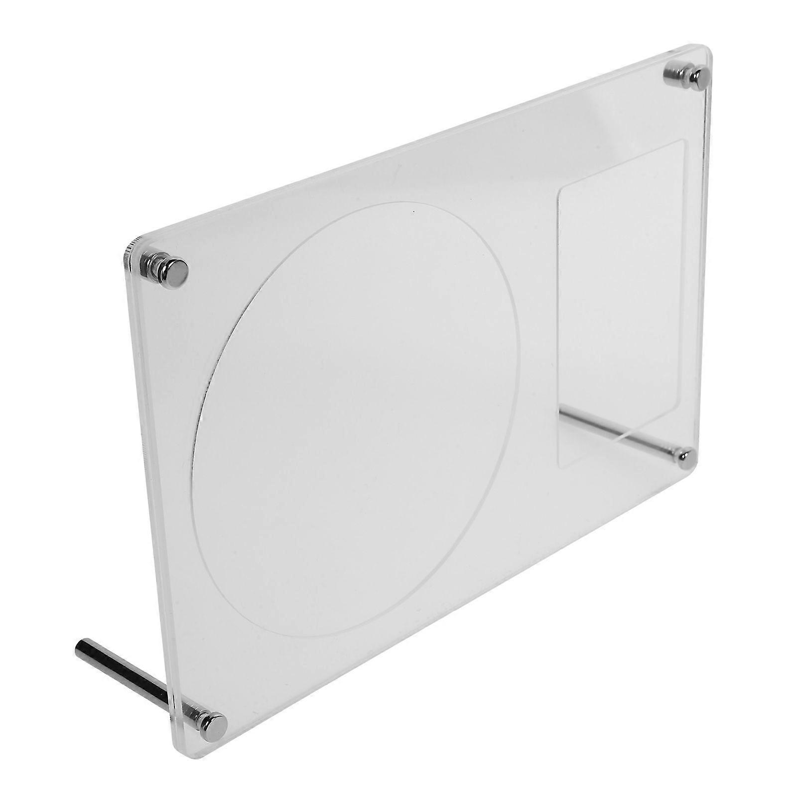 Acrylic CD Stand Rack Desktop Standing CD Stand Rack Blank Photo Holder for DIY Crafting