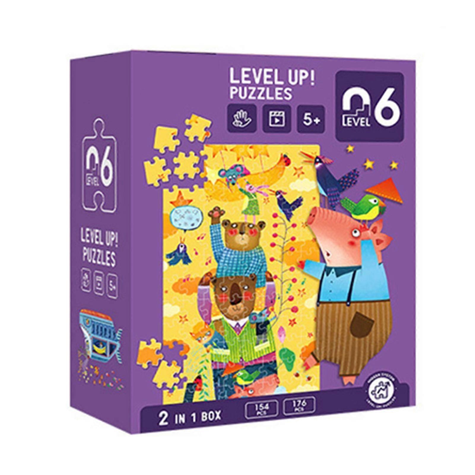 Thicken Advanced Jigsaw Puzzles for Kids Cognitive Card Children Early Educational Toys