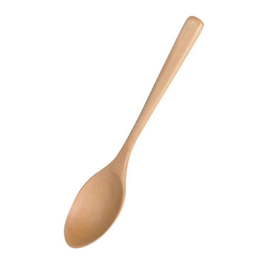 Wooden Spoon Fork Kitchen Cooking Utensil Tools Soup-Teaspoon Tableware Reusable