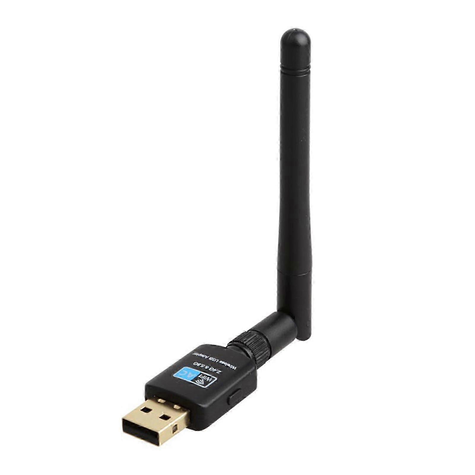 WiFi dongle ασύρματο 2.4/5.8GHz ABS μίνι WiFi προσαρμογέα για τα Windows XP/Vista/7/8/10