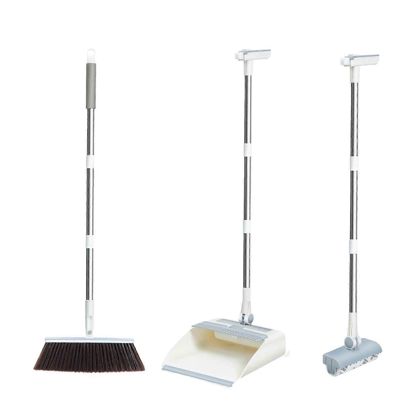 Sweeper Dustpan Set Multifunctional Hidden Model Hair Stickers 3 In 1 Foldable Non Stick Hair Multifunctional