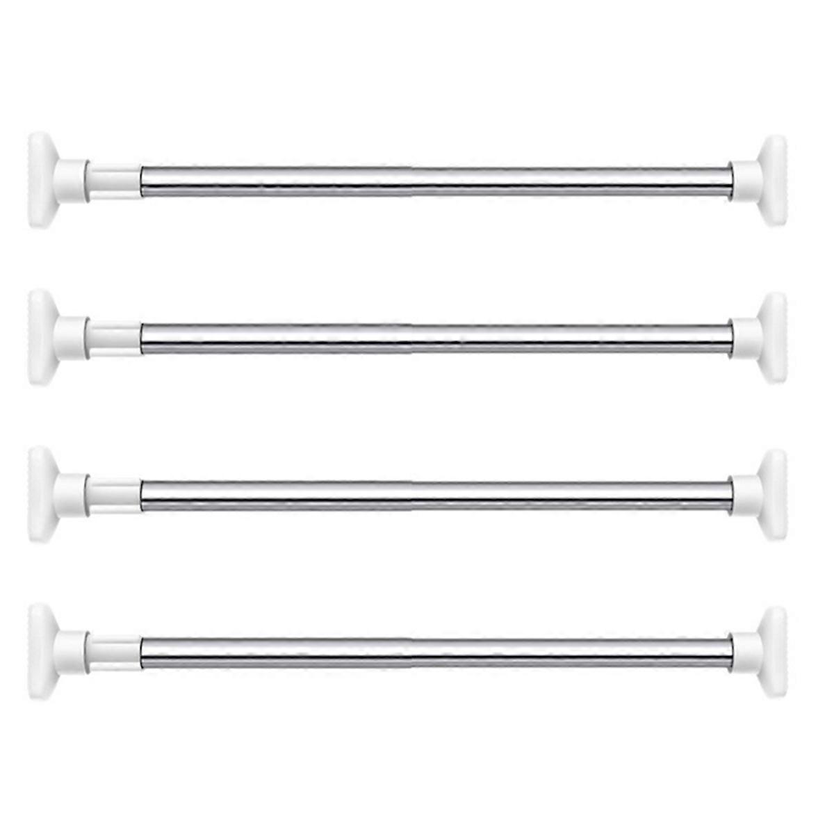 4X Stainless Steel Telescopic Adjustable Rod Clothes Dryer Stainless Steel Tension Rod Rail for 27.