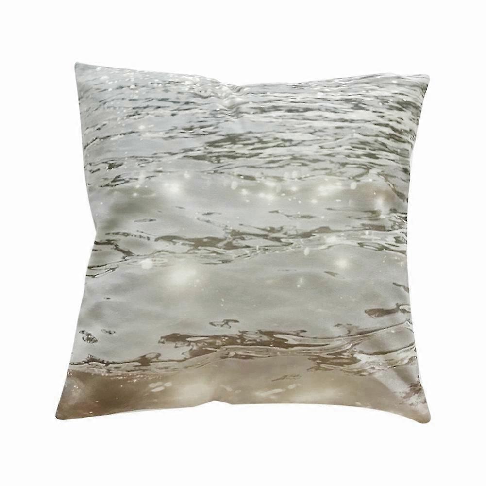 Water Wave Breathable Pillow Cushion Pad Case for Car and Home, Soft Fabric, Ergonomic Design, Standard Size