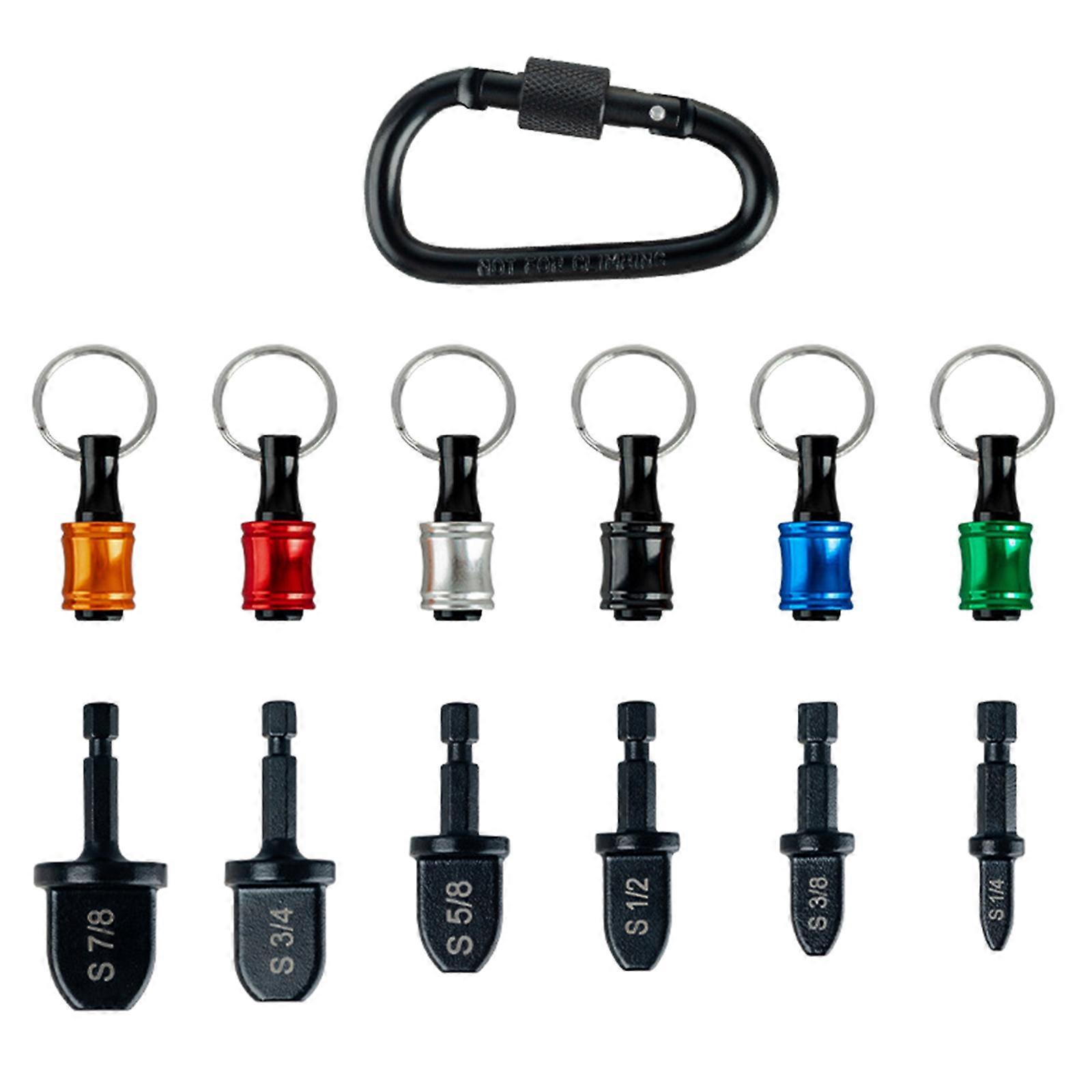 Air Conditioner Pipe Repair Swaging Tool Kit, 5/6 Carbon Steel Expanders Bit with Convenient Hexagonal Shank Bit Holders