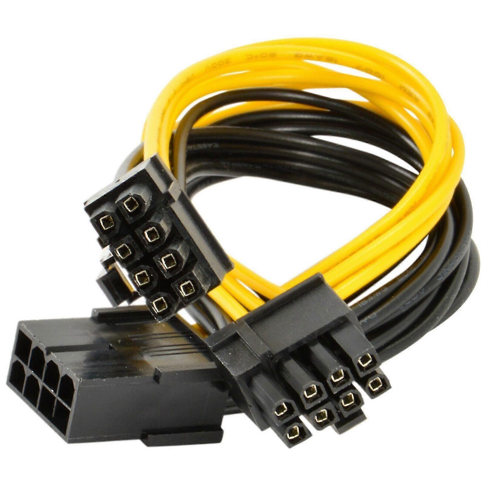 Pci-e 8-pin To 2x 6+2-pin (6/8-pin) Power Splitter Cable Pcie Express