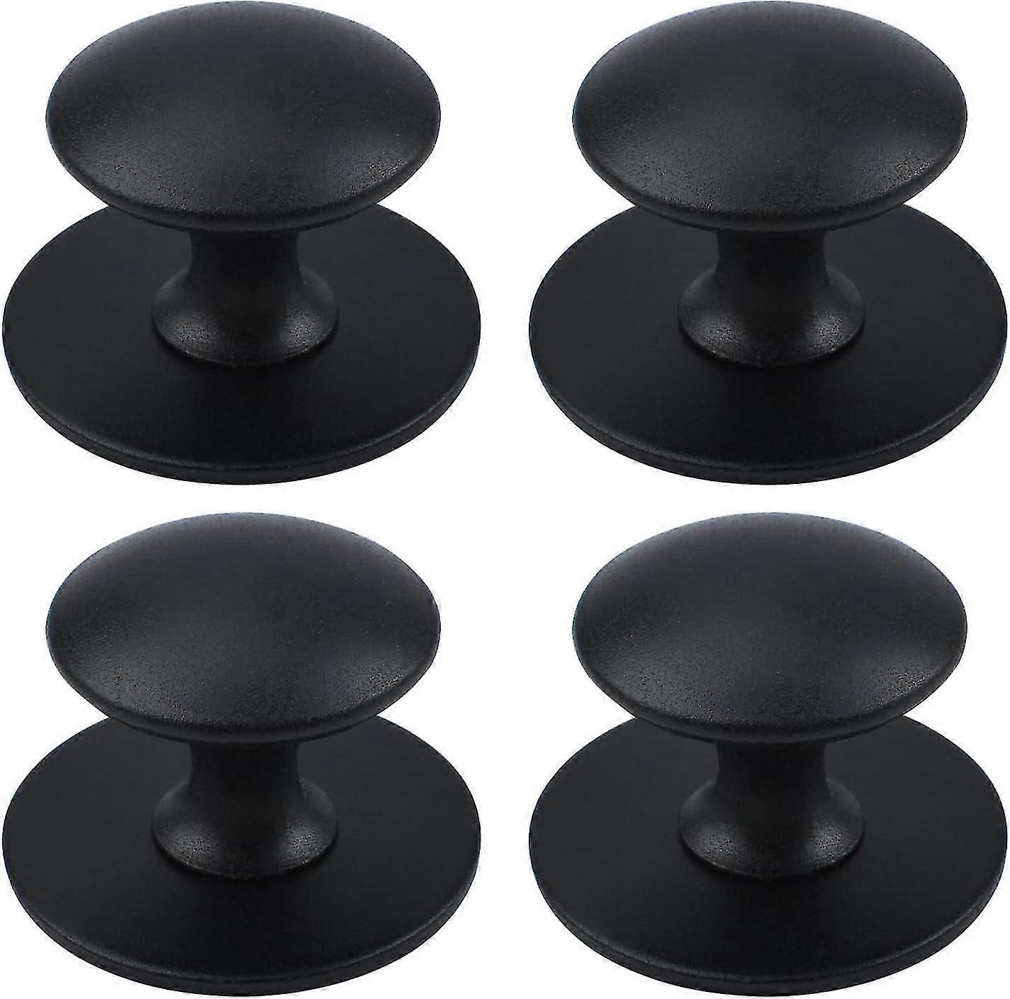 Adhesive Cabinet Knobs, 4pcs Self-Stick Instant Kitchen Cabinet Knobs Drawer Pulls Stainless Steel Drawer Knobs for Windows, Wardrobes, Cabinets, Dra