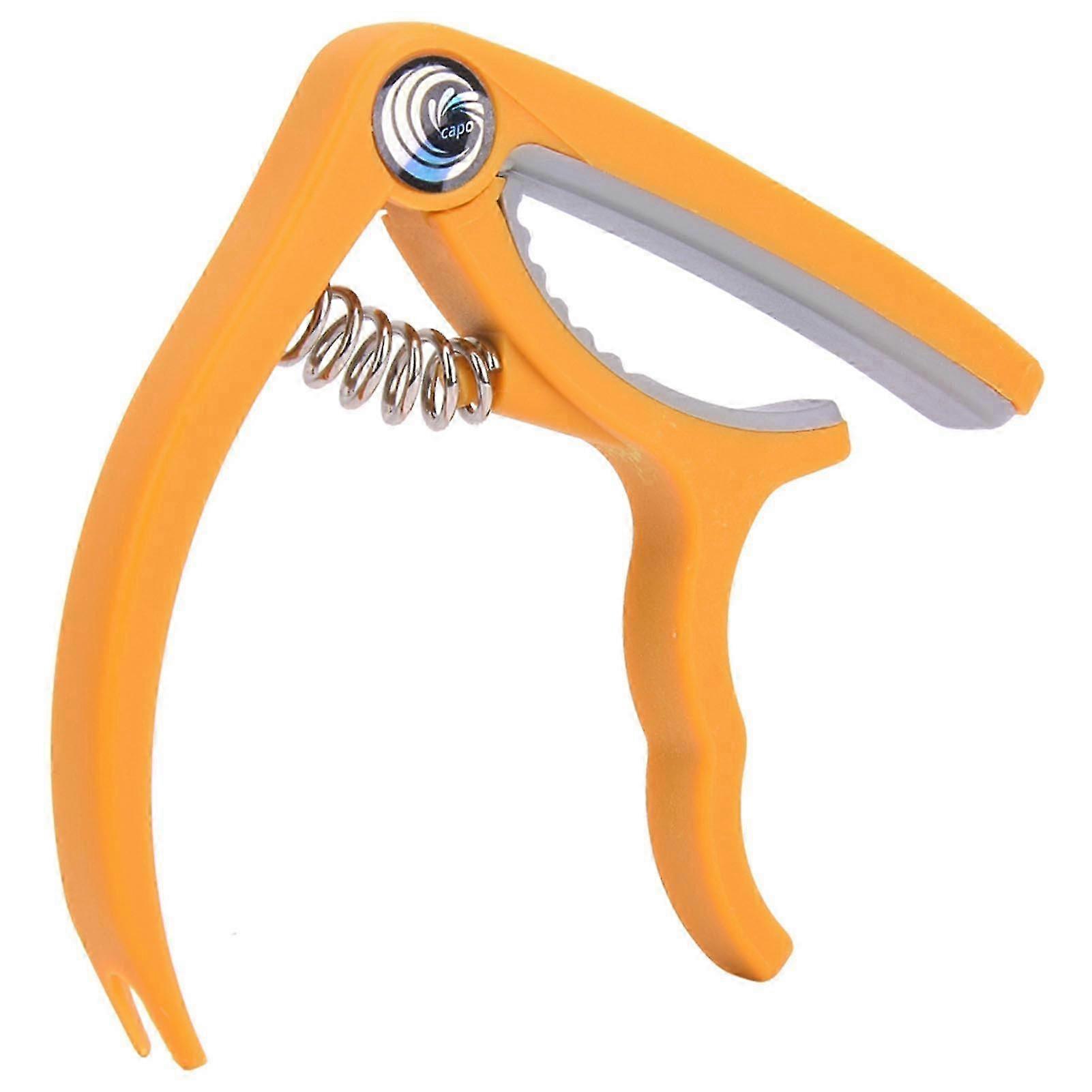Plastikowy Capo Bridge Pin Remover 4 ~ 6-strunowy gitara basowa Ukulele CapoYellow