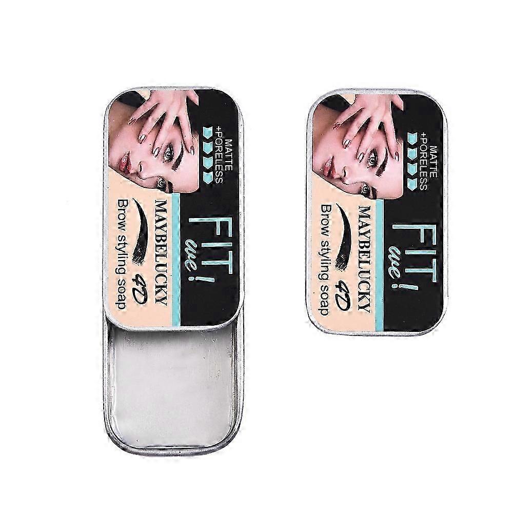 Eyebrow Soap,Styling Brow Soap Eyebrow Gel Transparent Brow Wax,Long Lasting Soap Brow eyebrow kit with Eyebrow Brushes for Natural Eyebrows