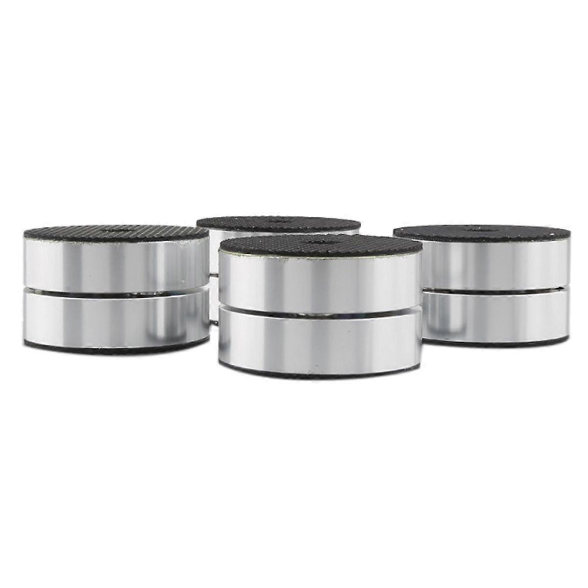 4PCS HiFi Speaker Isolation Feet Cushion Pads Stand Feet Silver