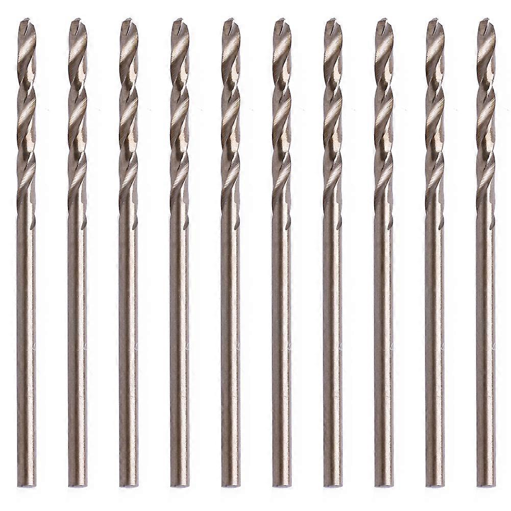 Durable Cast Iron and Hard Plastic HSS Twist Drill Bits 2mm Round Shank Titanium Coated Surface For Drilling woodworking  Brown