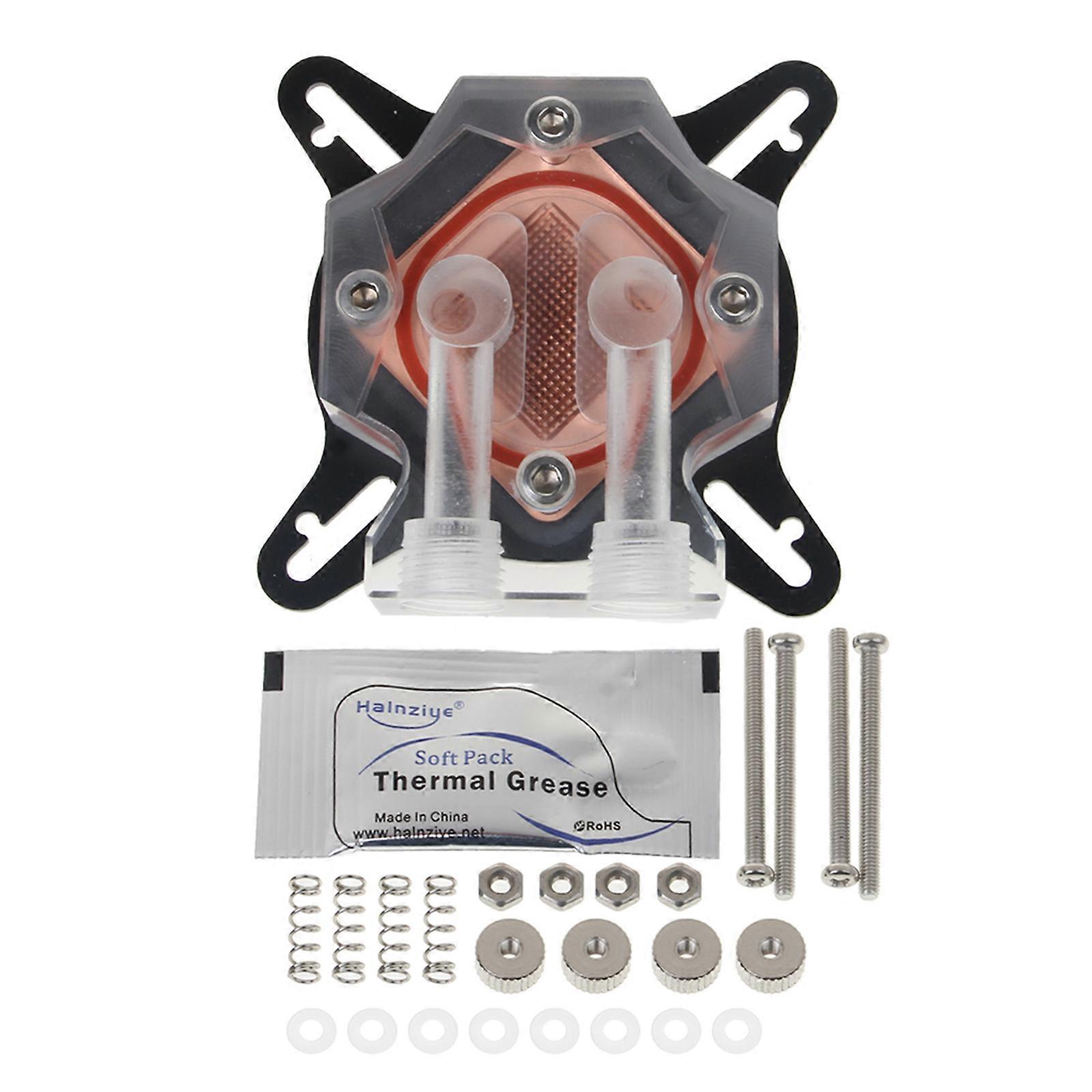 Universal Transparent Graphics Card Water Block Copper Base CPU PC Water Cooler Waterblock for AMD for Intel 1156 2011