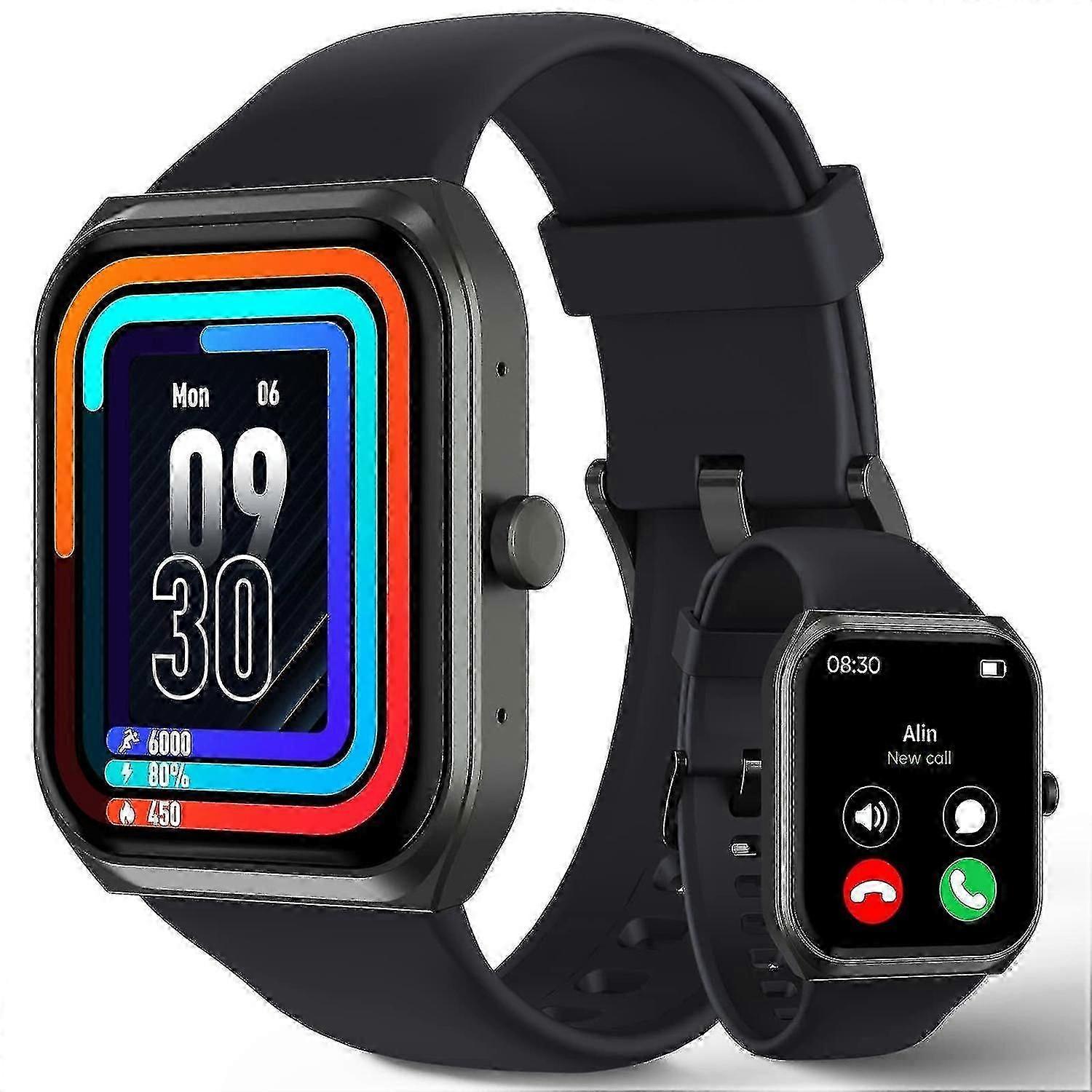Smart Watch - 1.91 Inch Screen Smart Watch with Heart Rate Monitor, Sleep Tracker, Voice Assistant